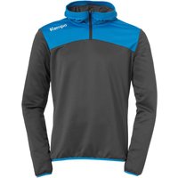 Kempa Emotion 2.0 1/4-Zip Hoodie anthrazit/kempablau XL von kempa