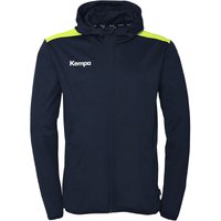 Kempa Emotion 27 Trainingsjacke mit Kapuze Kinder marine/fluo gelb 128 von kempa