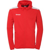 Kempa Emotion 27 Trainingsjacke mit Kapuze Kinder rot/weiß 116 von kempa