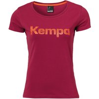 Kempa Graphic T-Shirt Damen deep rot 116 von kempa