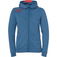 Kempa Player Kapuzenjacke Damen ice grau/fluo rot XXL von kempa