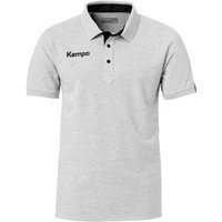 Kempa Prime Poloshirt grau/schwarz 140 von kempa