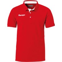 Kempa Prime Poloshirt rot/weiß 164 von kempa