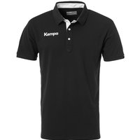 Kempa Prime Poloshirt schwarz/weiß 140 von kempa