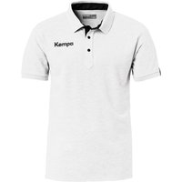 Kempa Prime Poloshirt weiß/schwarz 140 von kempa