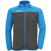 Kempa Prime Polyesterjacke anthrazit/kempablau 140 von kempa