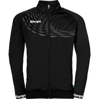 Kempa Wave 26 Poly Trainingsjacke Kinder 222 - schwarz/anthra 140 von kempa