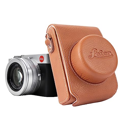 kinokooLeica DLUX7 Tasche PU Leder Kompatible für Leica D LUX7/ D-LUX 7 Schutzhülle Tragetasche mit Schultergurt -Braun von kinokoo