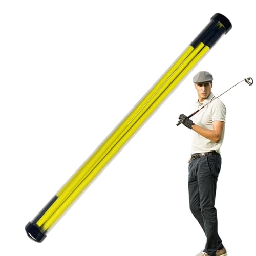 kivrimlarv Golf Alignment Stick - Golf Swing Trainer Aid | Trainingsstäbe für Präzision, Faltbarer Ausrichtungsstab, Schwung-Trainingshilfe für verbesserte Kontrolle von kivrimlarv