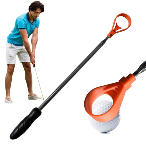 kivrimlarv Golfballsammler | Golfball-Aufhebe-Werkzeuge, Ball-Retriever, tragbarer Golf-Putterhalter, Golfball-Zubehör für Männer und Frauen, Golfer von kivrimlarv