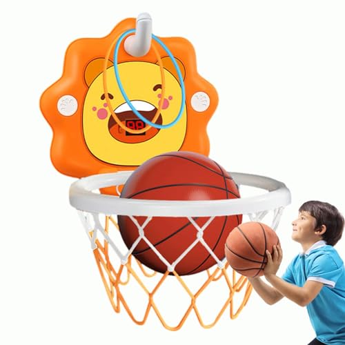 -Basketballkorb, wandmontierter -Reifen für Basketball – automatische Punktzahl, Indoor-Reifen, Geburtstagsgeschenk für Mädchen und Kinder von kivrimlarv