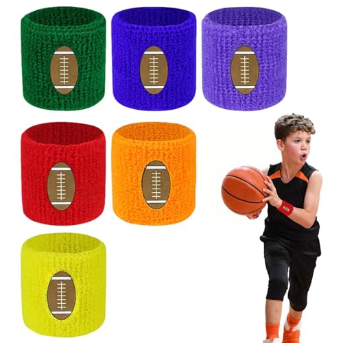 Schweißbänder für Schweißbänder, Sport-Schweißbänder, bunt, saugfähig, athletische Armbänder für Tennis, Basketball, Fußball von kivrimlarv