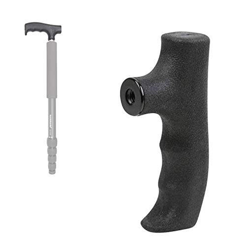 Koolehaoda Einbeinstativ Griff Adapter Gehstock Cane Unipod Griff Trekkingstock Griff Griff für Trekking Klettern Fotografie von koolehaoda