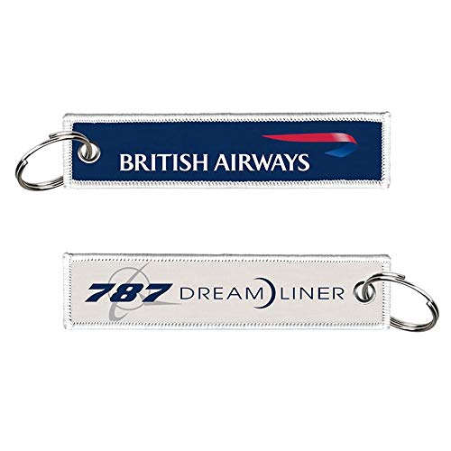 British Airways B787 Dreamliner gewebter Schlüsselanhänger, blau von koolkrew