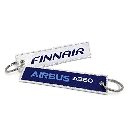 Finnair Airbus A350 gewebter Schlüsselanhänger von koolkrew