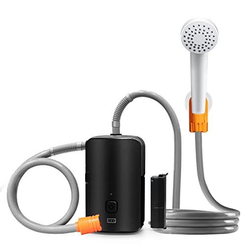 koopsmate Tragbare Außendusche, 2 Flussmodi, herausnehmbarer Akku 4400 mAh mit LED-Licht, batteriebetriebene Duschpumpe, geeignet für Wandern/Rucksackreisen, Camping, Reisen, Strand, Haustier, Blüte… koopsmate Tragbare Außendusche, 2 Flussmodi, herausnehmbarer Akku 4400 mAh mit LED-Licht, batteriebetriebene Duschpumpe, geeignet für Wandern/Rucksackreisen, Camping, Reisen, Strand, Haustier, Blüte… von koopsmate