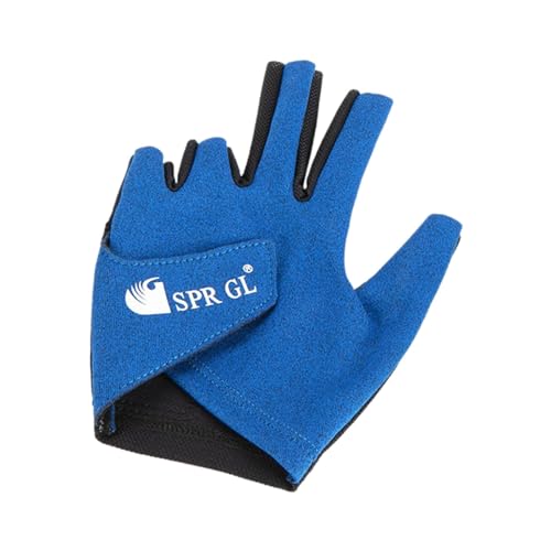 kowaku Hochwertige Billardhandschuhe für Die Linke Hand, Optimale Passform, Blau von kowaku