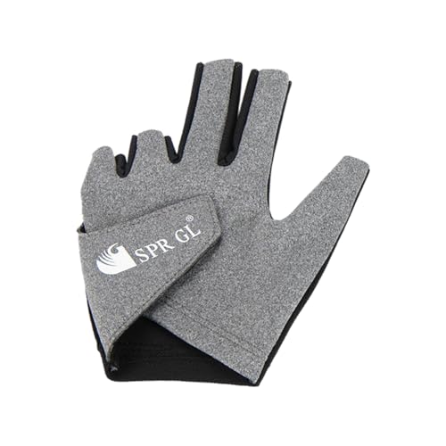kowaku Hochwertige Billardhandschuhe für Die Linke Hand, Optimale Passform, hellgrau von kowaku
