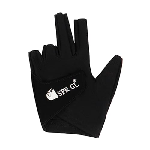kowaku Hochwertiger Billardhandschuh für Den Linken Finger, Schwarz von kowaku