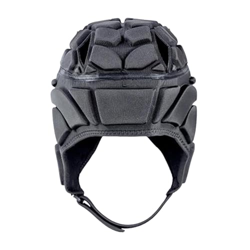 kowaku Hochwertiger Rugby Helm für Maximalen Schutz Beim Spiel, Schwarz von kowaku