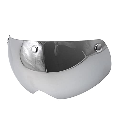 kowaku Magnetische Schutzbrille, Anti-Helmauge, Sonnenschutz, Winddichtes Brillen-Ersatzglas, passend für Rennradfahren, Outdoor-Snowboardhelme, Silber von kowaku