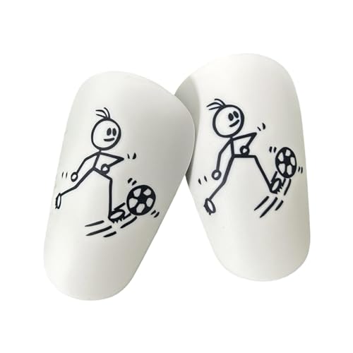 kowaku Mini Fußball Schienbeinschoner für Kinder, Schutzset für Beine, Leicht Und, Weiß von kowaku