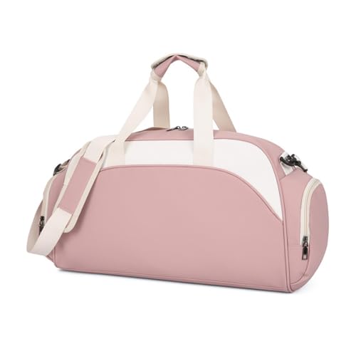 kowaku Reisetasche, Sporttasche, Reisetasche, Sporttasche mit Schuhfach für Geschäftsreisen, Männer und Frauen, Rosa von kowaku