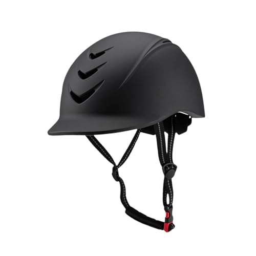 kowaku Reithelm, Reitmütze, verstellbar, mehrere Belüftungslöcher, Fahrradhelm, Pferdeausrüstung, Schwarz von kowaku