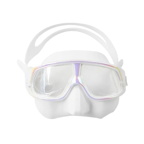 kowaku Tauchmaske, Taucherbrille mit Nasenschutz, Schwimm- und Schnorchelmaske für Wassersport , Klar von kowaku