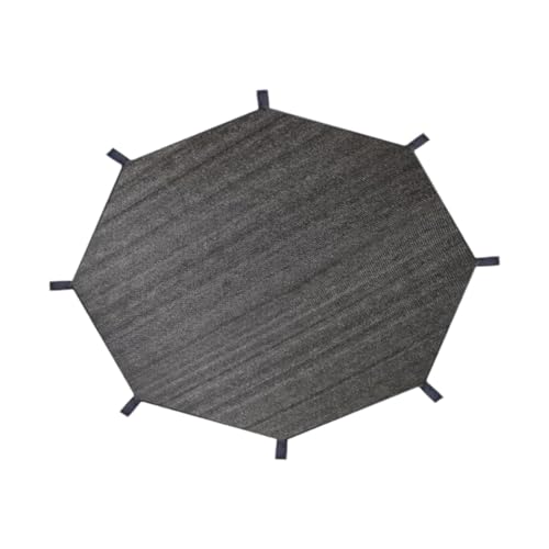 kowaku Trampolin Sonnenschutzabdeckung, Sonnenschutzabdeckung für 8 Stangen Trampolin, UV-beständige Trampolin Sonnenschutzabdeckung, Trampolin Sonnenschutzabdeckung Sprungtuch Ersatz, 14 Fuß Grau von kowaku