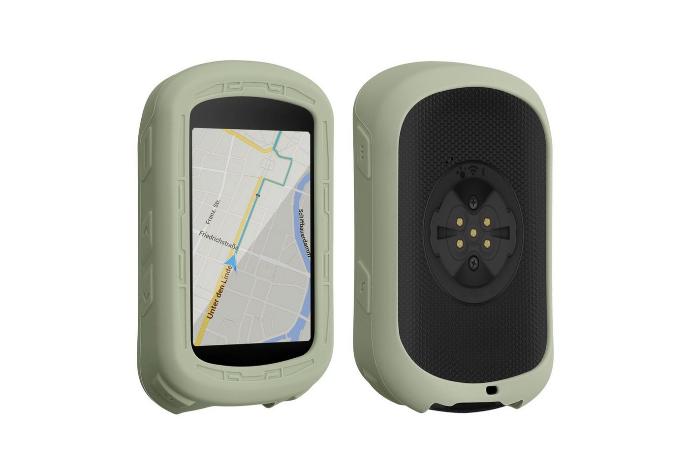 kwmobile Bumper kwmobile Hülle für Garmin Edge 840 / Edge 540, Silikon GPS Fahrrad Case Schutzhülle - in Pastellgrün von kwmobile