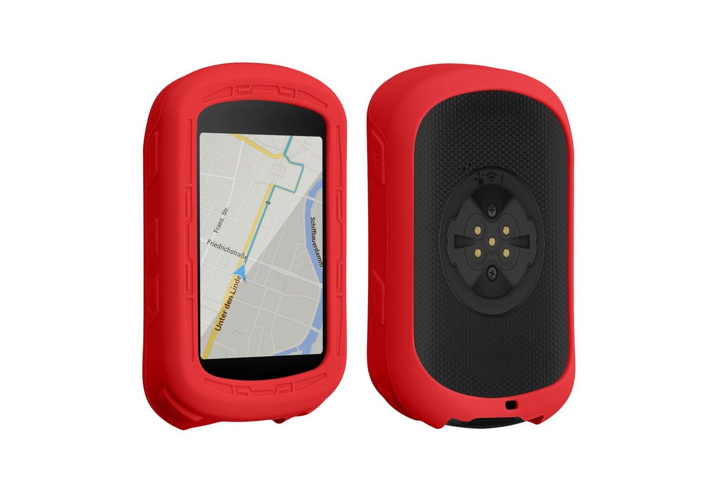 kwmobile Bumper kwmobile Hülle für Garmin Edge 840 / Edge 540, Silikon GPS Fahrrad Case Schutzhülle - in Rot von kwmobile