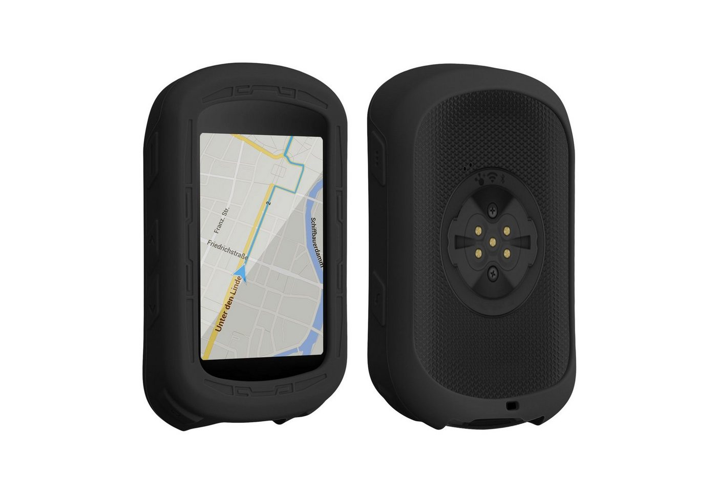 kwmobile Bumper kwmobile Hülle für Garmin Edge 840 / Edge 540, Silikon GPS Fahrrad Case Schutzhülle - in Schwarz von kwmobile