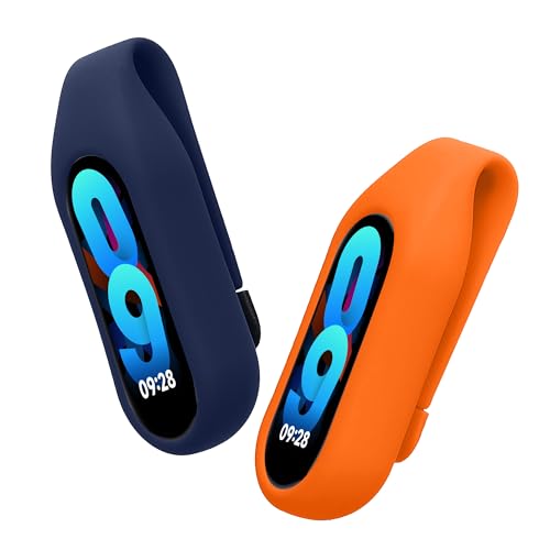 kwmobile Clip Halter kompatibel mit Xiaomi Mi Band 10/9 / 8 - Silikon Fitnesstracker Halterung - ohne Tracker von kwmobile