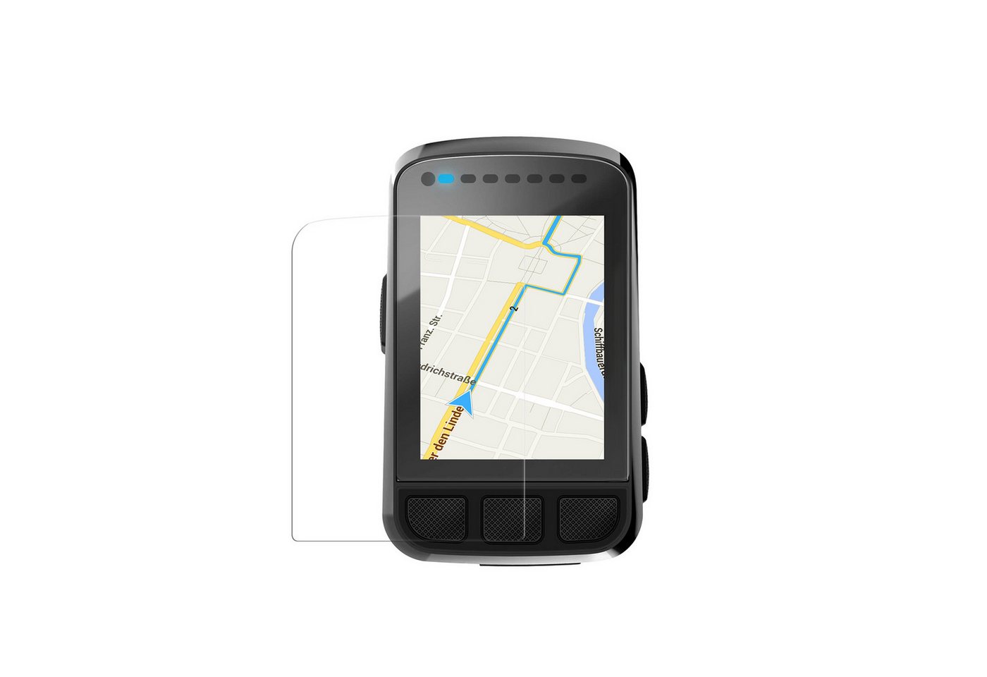 kwmobile Displayschutzfolie 2x Fahrrad GPS Folie für Wahoo Elemnt Bolt V2, 2 Stück, Displayschutzfolie für Bike GPS Computer transparenter Displayschutz von kwmobile
