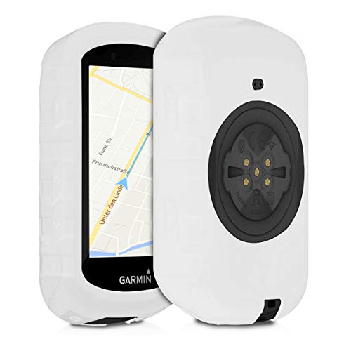 kwmobile Hülle kompatibel mit Garmin Edge 530 - Silikon GPS Fahrrad Case Schutzhülle - in Weiß von kwmobile