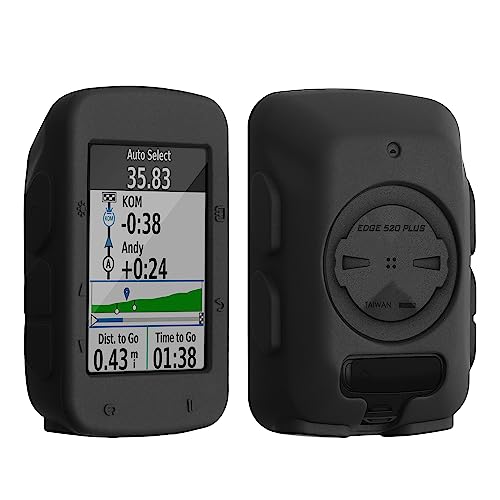 kwmobile Hülle kompatibel mit Garmin Edge 520 - Silikon GPS Fahrrad Case Schutzhülle - in Schwarz matt von kwmobile