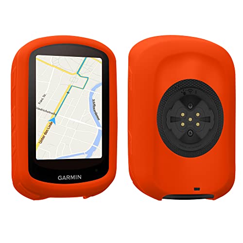 kwmobile Hülle kompatibel mit Garmin Edge 840 / Edge 540 - Silikon GPS Fahrrad Case Schutzhülle - in Orange von kwmobile