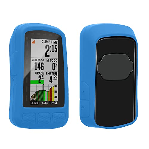 kwmobile Hülle kompatibel mit Wahoo Elemnt Roam V2 - Silikon GPS Fahrrad Case Schutzhülle - in Blau von kwmobile