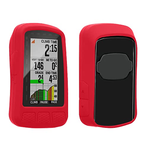 kwmobile Hülle kompatibel mit Wahoo Elemnt Roam V2 - Silikon GPS Fahrrad Case Schutzhülle - in Rot von kwmobile