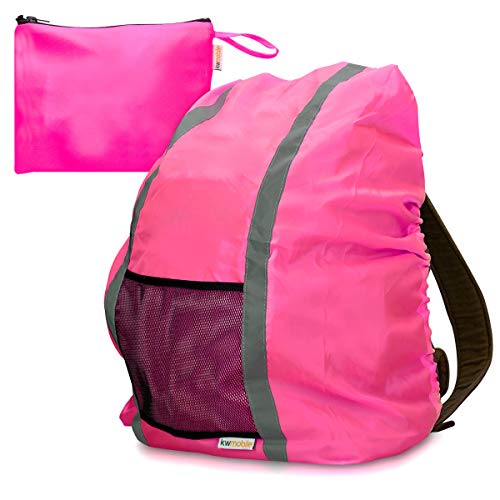 kwmobile Regenschutz Rucksack Schulranzen Regenhülle - 64x84 cm Hülle für Ranzen reflektierend wasserabweisend - Regenschutzhülle von kwmobile