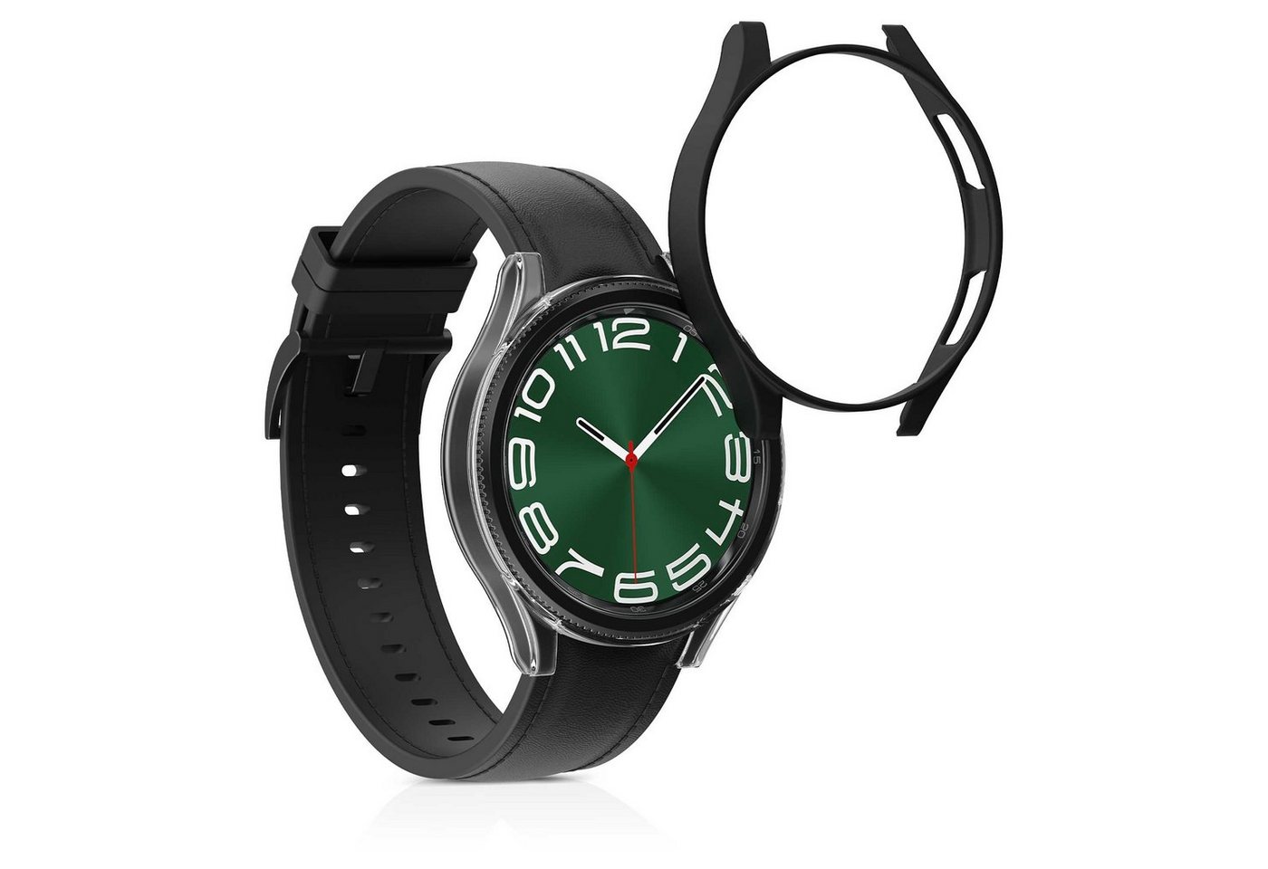 kwmobile Smartwatch-Hülle 2x Hülle für Samsung Galaxy Watch 6 Classic 43mm, Fitnesstracker Case Set - ohne Tracker von kwmobile
