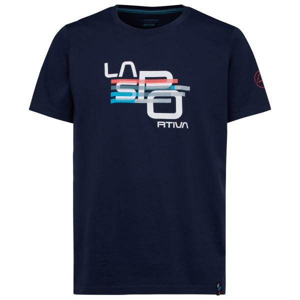 La Sportiva - Stripe Cube T-Shirt - T-Shirt Gr L blau von la sportiva