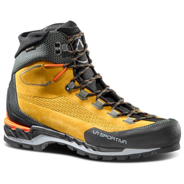 La Sportiva - Trango Tech Leather GTX - Bergschuhe Gr 42 grau/gelb von la sportiva