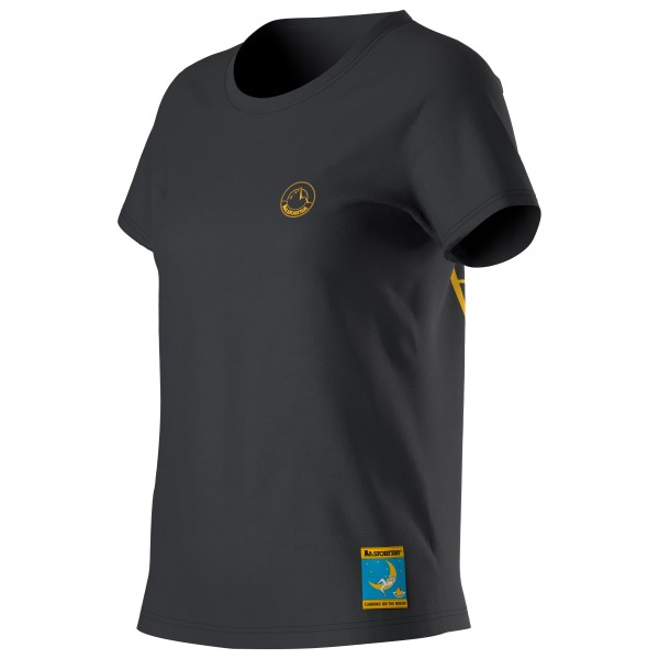 La Sportiva - Women's Climbing On The Moon - T-Shirt Gr L grau/schwarz von la sportiva