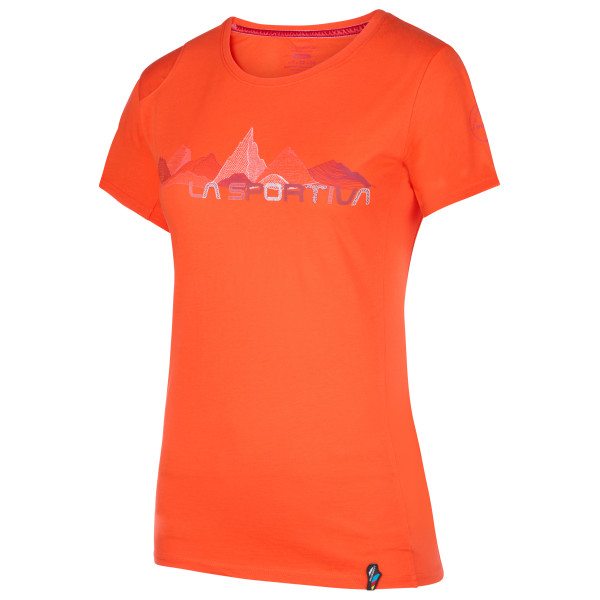 La Sportiva - Women's Peaks - T-Shirt Gr L rot von la sportiva