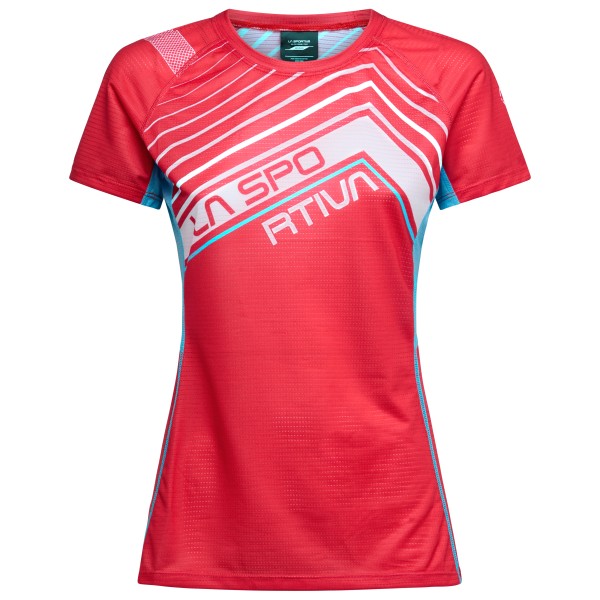 La Sportiva - Women's Wave T-Shirt - Laufshirt Gr L;M;S;XL rot;weiß von la sportiva