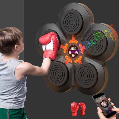 lafengyan Boxmaschine，smart Bluetooth Music Boxing Machine für Erwachsene/Kinder， Wand montierte Box Musik Maschine (Keine Handschuhe tragen) von lafengyan