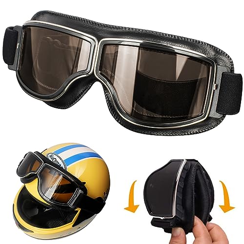 Motorcycle Goggles Windproof Motorcycle Goggles Windproof Motorcycle Goggles Retro Aviator Goggles Motorcycle Motocross Goggle Windproof Dustproof for Bike Motocross Goggles Protective Goggles 100% von landscape lights2K