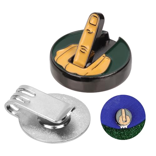 lasuroa Golf Magnetisch Hut Clip, Golfball Marker Clip Lustiger Golfball-Marker mit DREI-Zahn-Kappen-Clip-Magnet Golf-Zubehör-Geschenke für Golf-Enthusiasten von lasuroa